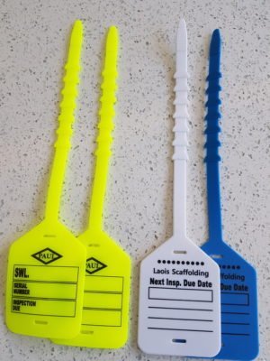 Rubber Handy Tags, Any Colour, with Personalised Printing (100 per pack)